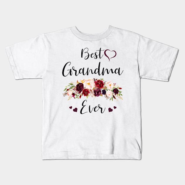 Best Grandma Ever-Mother's Day Gift Kids T-Shirt by awesomefamilygifts